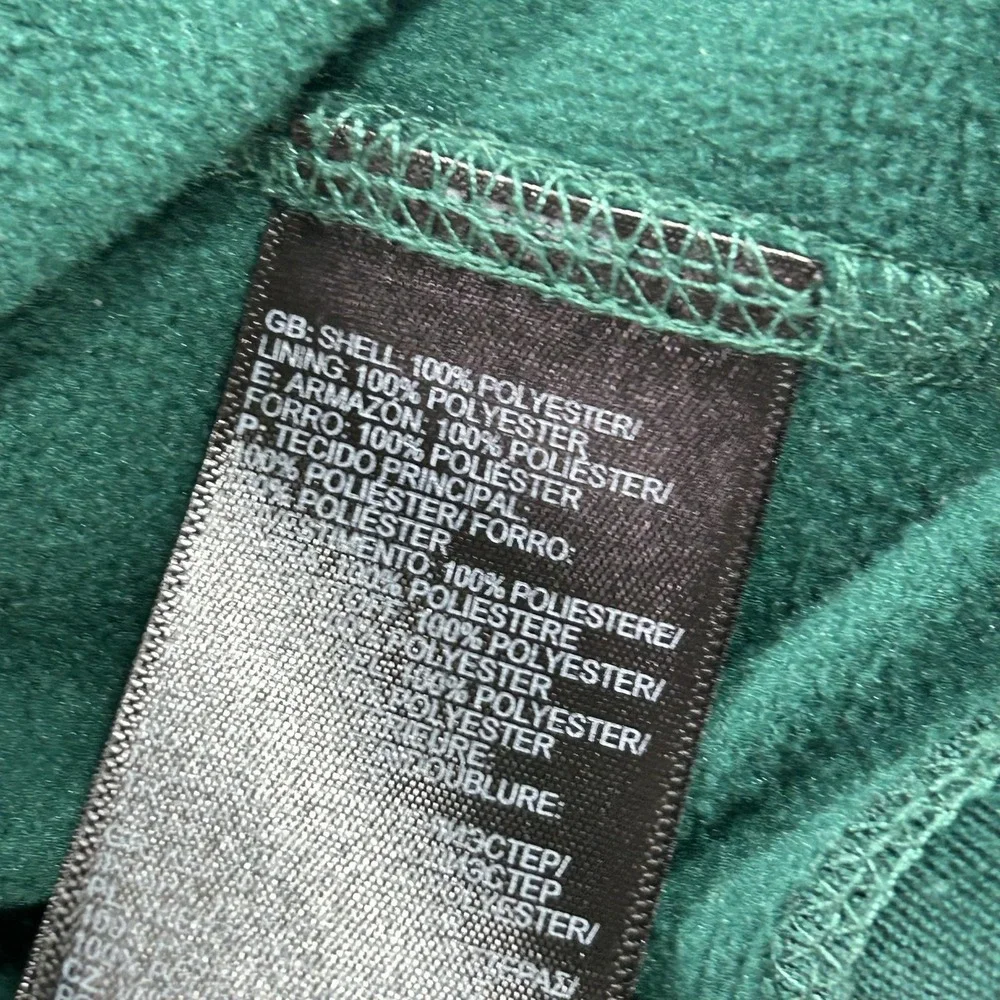 The North Face Jacket Mens Medium Green‎ Softshell Full Zip Hiking Outdoor Lined